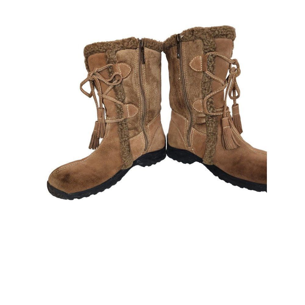 Land's End Above Ankle Chestnut Winter Boots Size 9b View 4